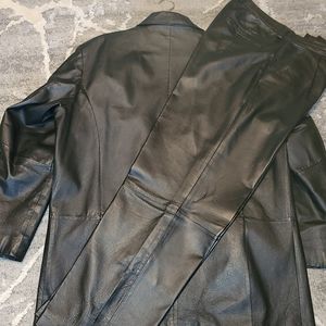Leather suit